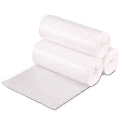 JanWise 24"x 32" White Garbage Can Liners, .65 Mil, 500 Case, 12-15 Gal - Janitorial Superstore