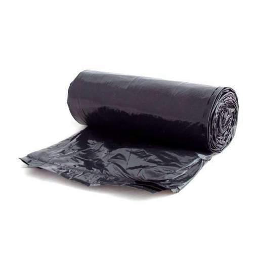 JanWise 72"x 60" Black Garbage Bag Liners, 1.5 Mil, 50 Case - Janitorial Superstore