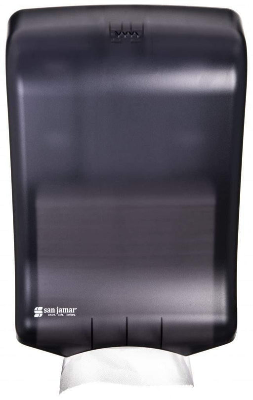 San Jamar SJMT1790TBK Large Capacity Ultrafold Multifold/C-Fold Towel Dispenser, Black - Janitorial Superstore