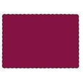 Hoffmaster® Burgundy Scalloped Edge Paper Placemat - 9.5