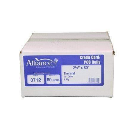 Alliance Thermal Paper Receipt Rolls 2-1/4" x 80' Thermal Register Tape 50 rolls/cs(#3712) - Janitorial Superstore