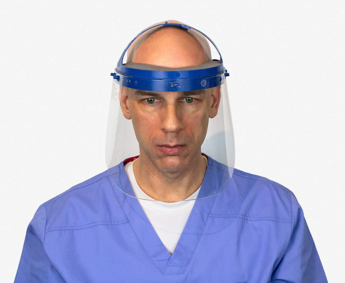 Suncast Commercial Protective Reusable Face Shield With Adjustable Headgear - Janitorial Superstore