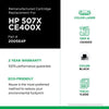 JSS Remanufactured Black Toner Cartridge for HP CE400X (HP 507X) - Janitorial Superstore