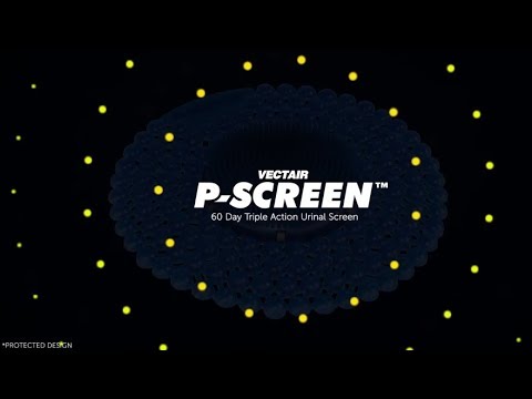 Vectair P-Screen 60 Day Linen Breeze Scented Urinal Screens with Splash & Odor Protection (P-SCREEN LINEN)