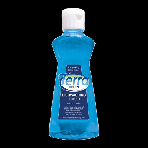 Terra Breeze Liquid Dish, 1.6 oz Bottle Flip Cap, 144 Pack - Janitorial Superstore