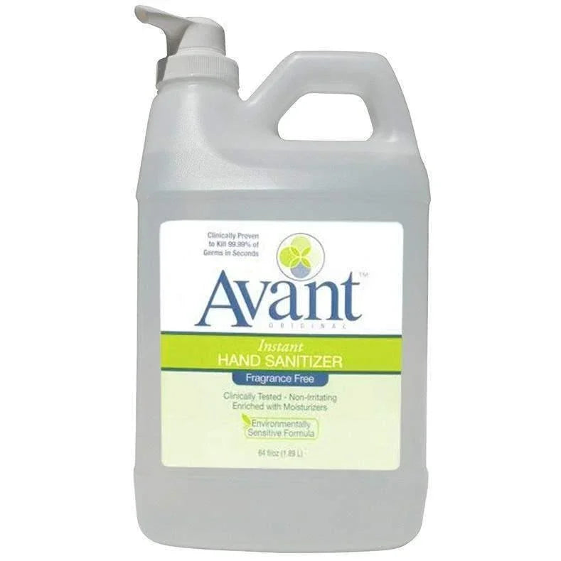 Avant Original Fragrance-Free Hand Sanitizer, 64oz (12089-64-FF) - Janitorial Superstore