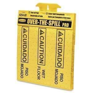 Rubbermaid Over-The-Spill Caution Pad Tablet - Janitorial Superstore