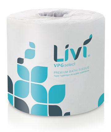 Livi premium Select Bath Tissue White 2-Ply 4.45" X 4" 60rolls / cs - Janitorial Superstore