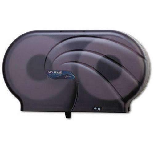 San Jamar R4090TBK Twin Oceans 9" Double Roll Jumbo Toilet Tissue Dispenser - Black Pearl - Janitorial Superstore