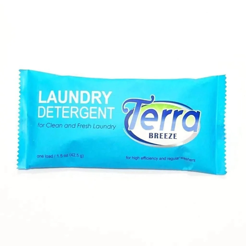 Terra Breeze Laundry Detergent Powder, 1.5 oz Packet, 150 Pack - Janitorial Superstore