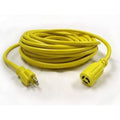 Edic B11769 Twist Lock Electrical Cord 50' Yellow - Janitorial Superstore