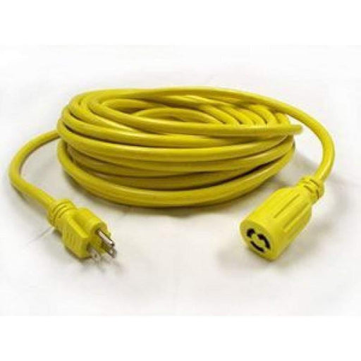 Edic B11769 Twist Lock Electrical Cord 50' Yellow - Janitorial Superstore