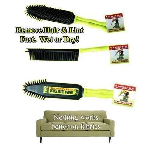 Grime Reaper Pet Hair and Fur Removal Upholstery Brush - Janitorial Superstore