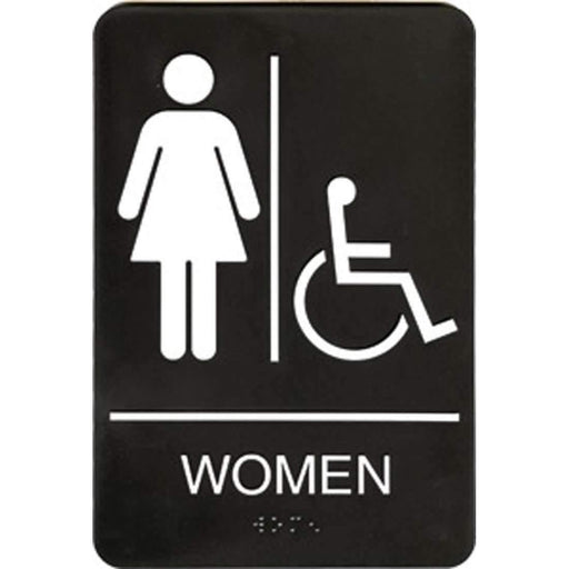 Women's Handicap Restroom Sign - Janitorial Superstore